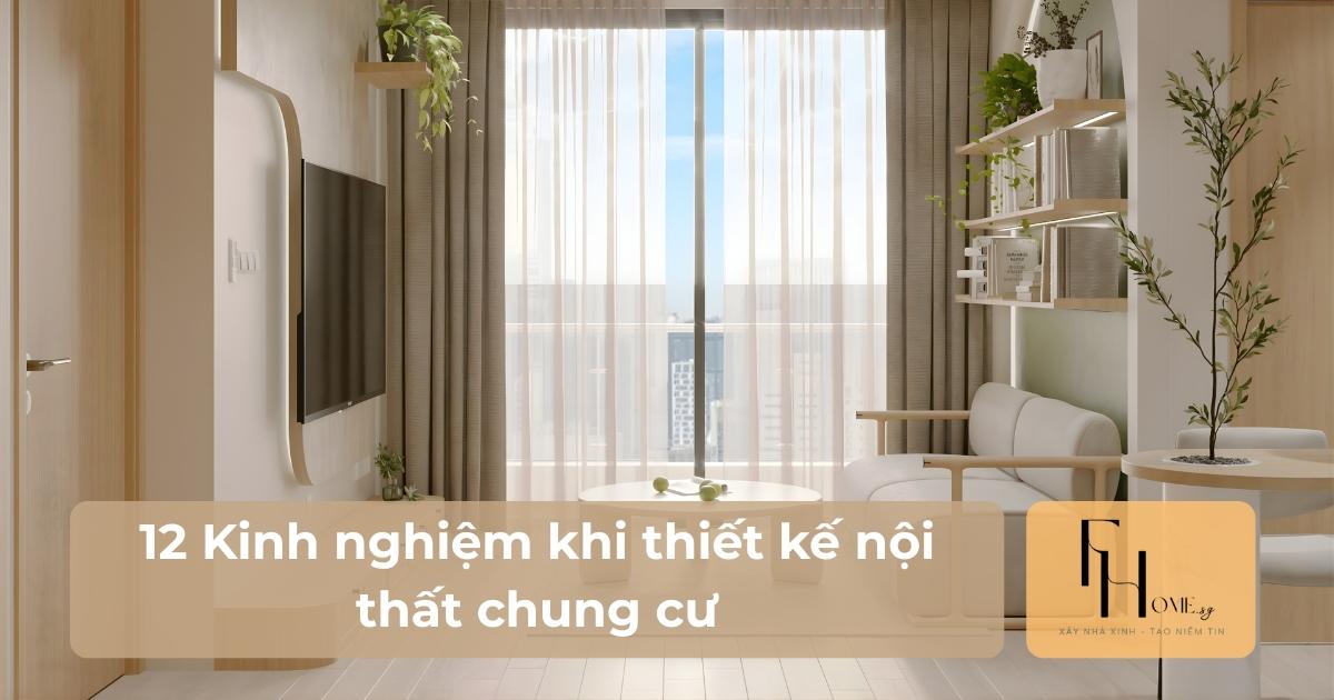 kinh nghiệm thiết kế nội thất chung cư