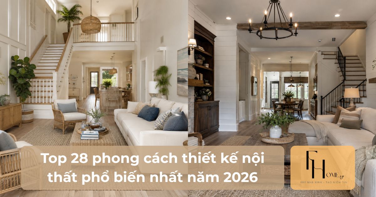 phong cách thiết kế nội thất