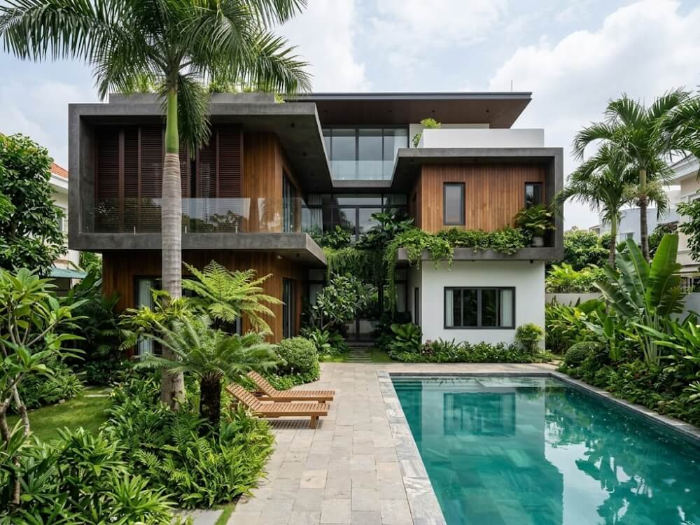 Phong cách thiết kế tropical modern
