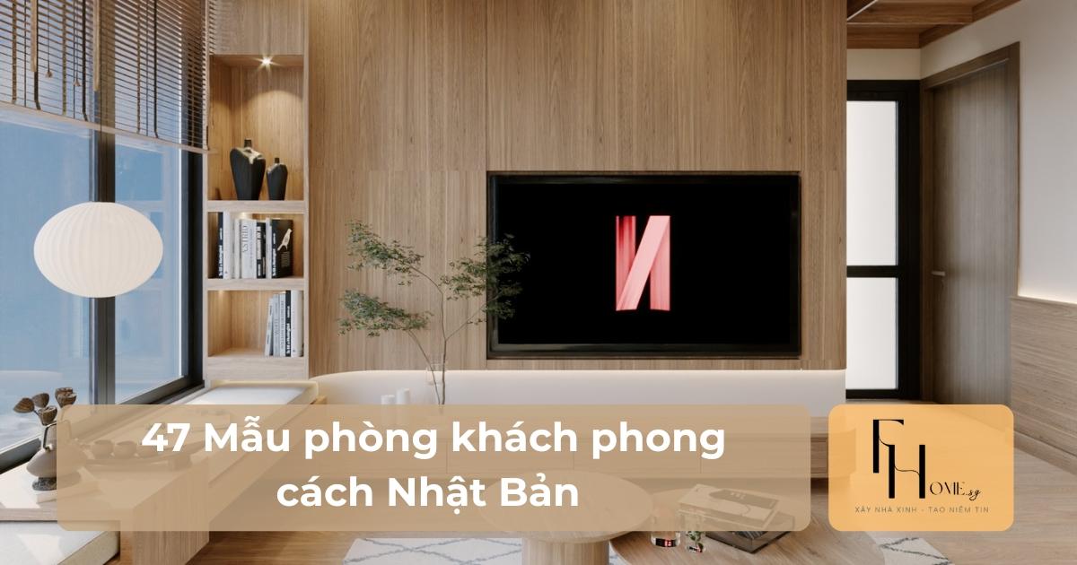 nội thất phòng khách phong cách nhật bản