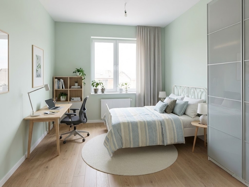 Phòng ngủ thứ hai của chung cư 75m2 2 phòng ngủ