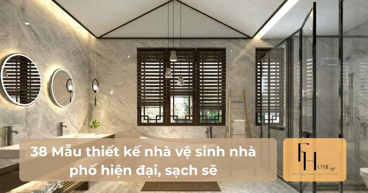 thiết kế nhà vệ sinh nhà phố