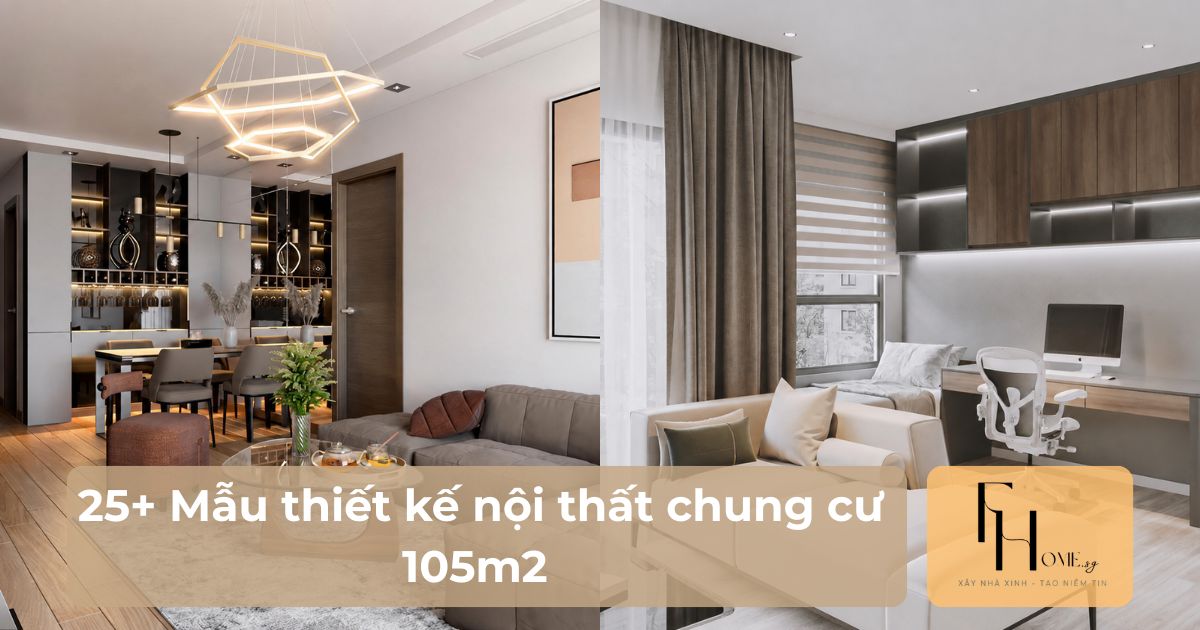 thiết kế nội thất chung cư 105m2