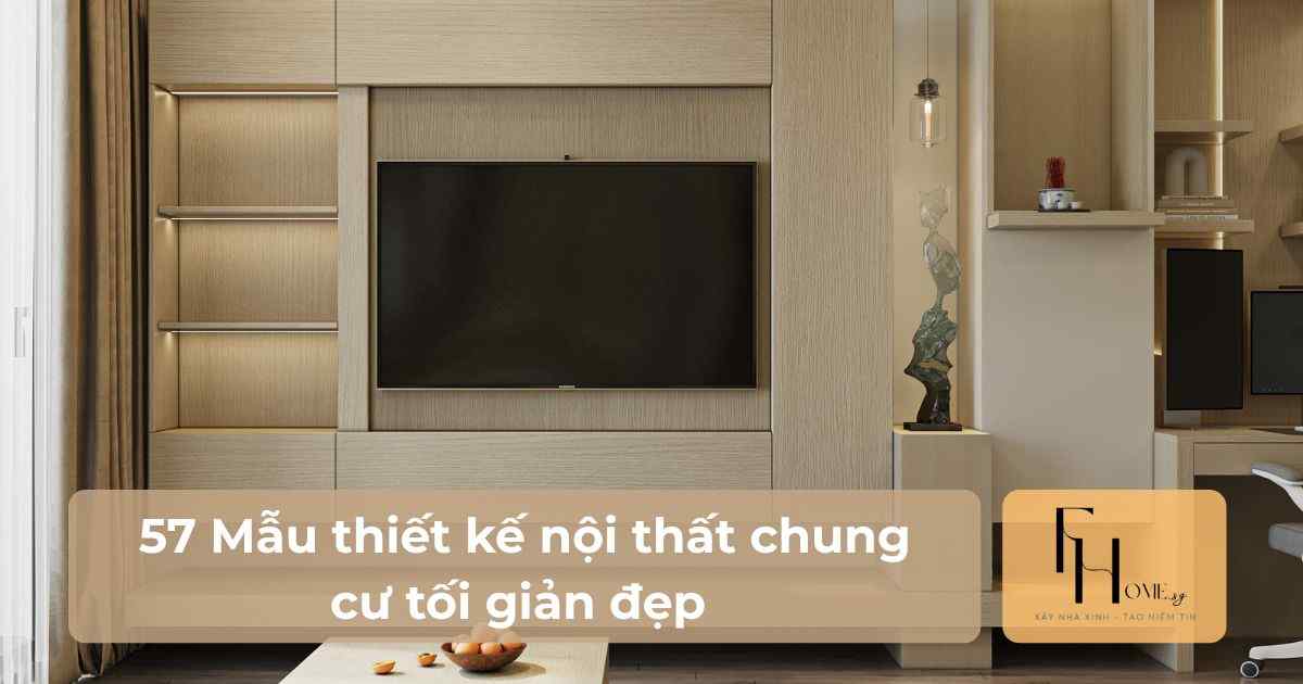 thiết kế nội thất chung cư tối giản