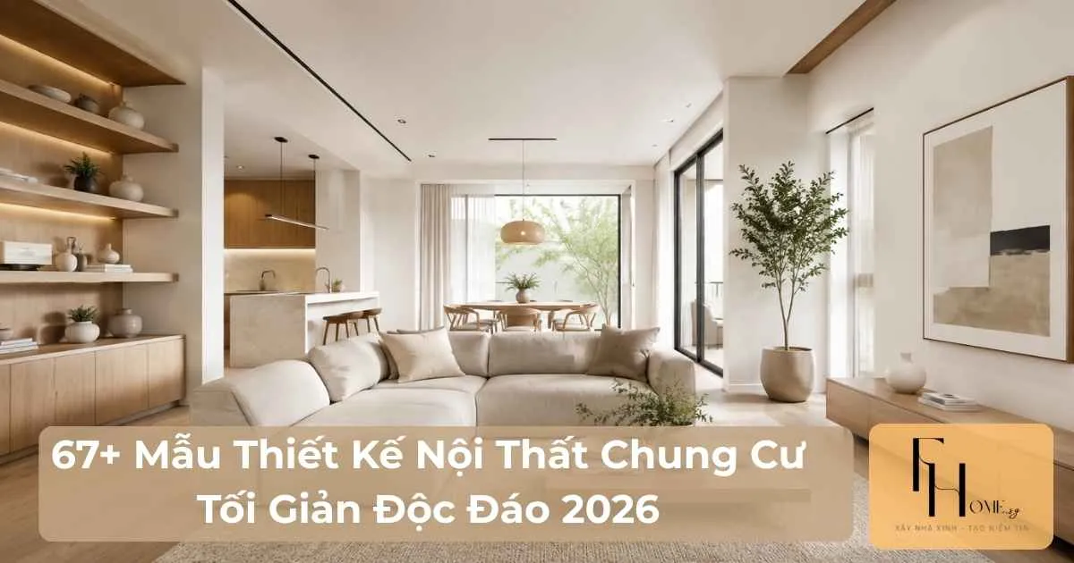 Thiết kế nội thất chung cư tối giản độc đáo