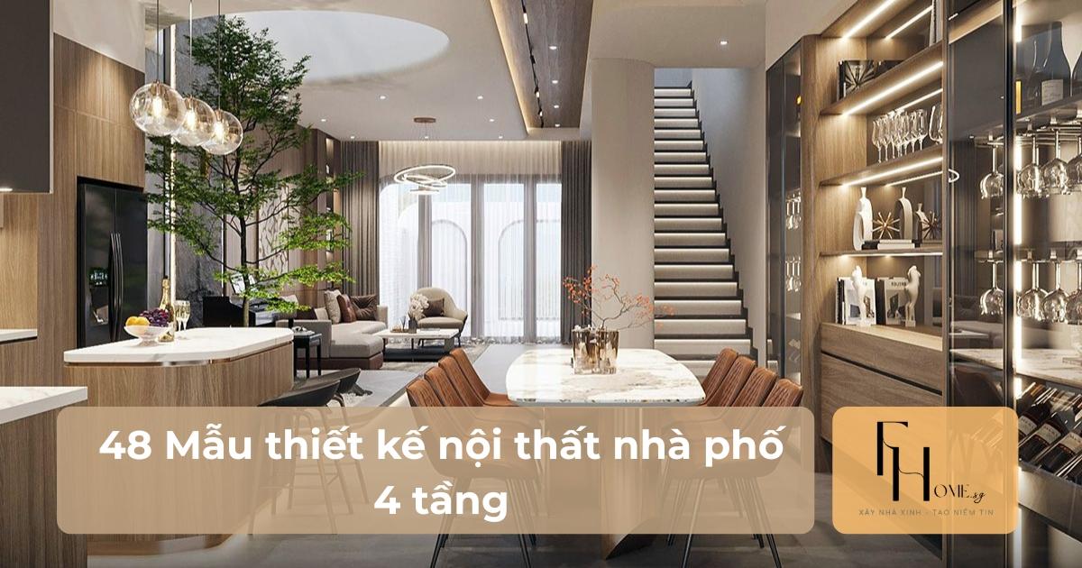 Thiết kế nội thất nhà phố 4 tầng