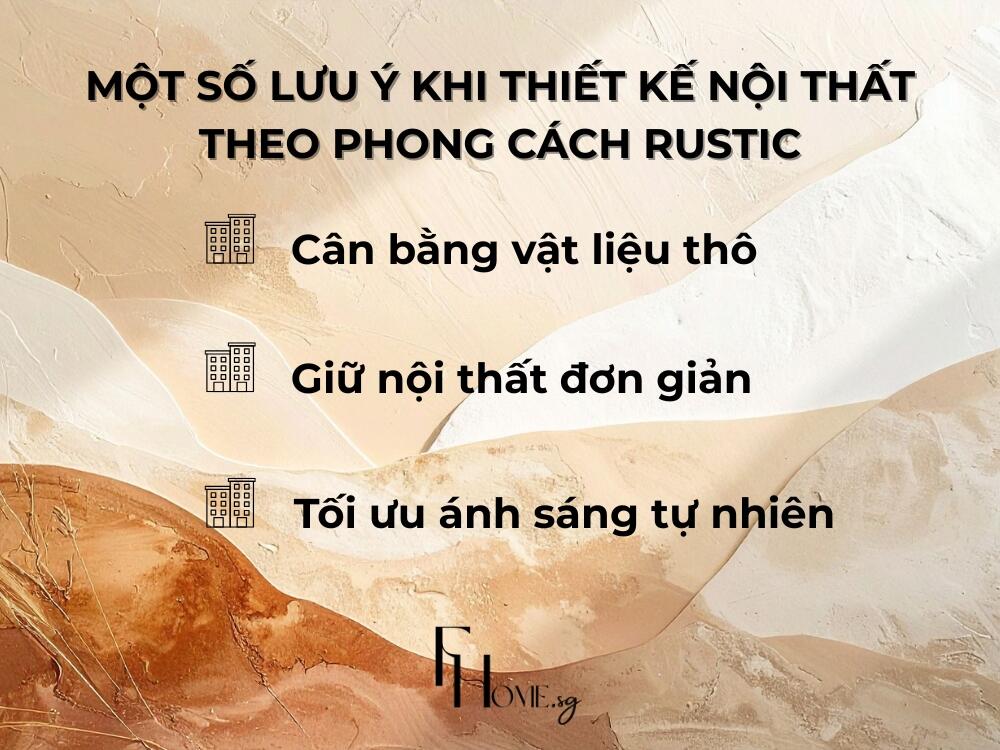 3 lưu ý khi thiết kế nội thất theo phong cách Rustic