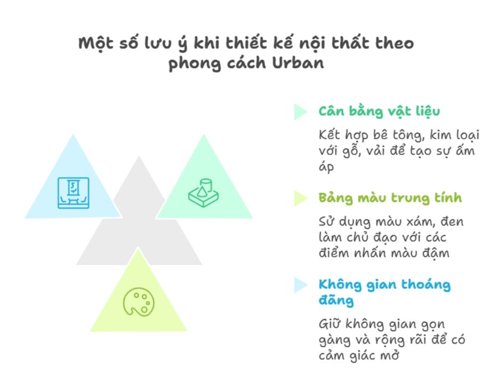 3 lưu ý khi thiết kế nội thất theo phong cách Urban