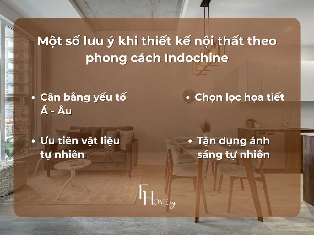 4 lưu ý để thiết kế nội thất theo phong cách Indochine đẹp mắt và đúng tinh thần