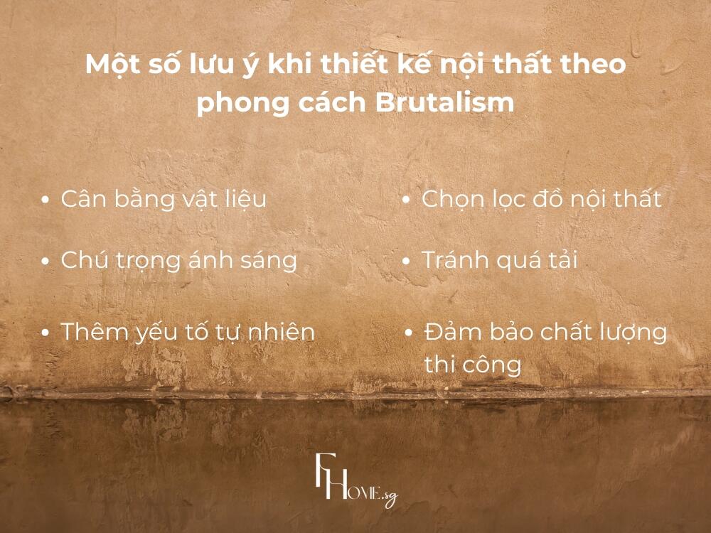 6 lưu ý quan trọng giúp bạn tạo ra một không gian Brutalism hài hòa