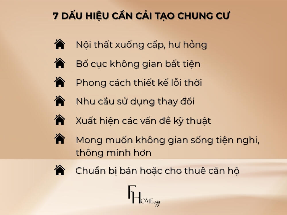 7 dấu hiệu rõ ràng nhất cho thấy bạn nên cân nhắc việc cải tạo không gian sống của mình