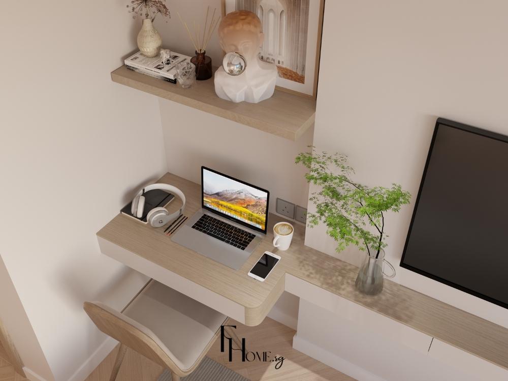 Bố trí nội thất hợp lý tạo không gian di chuyển rộng rãi, giúp bé vận động và sinh hoạt thoải mái