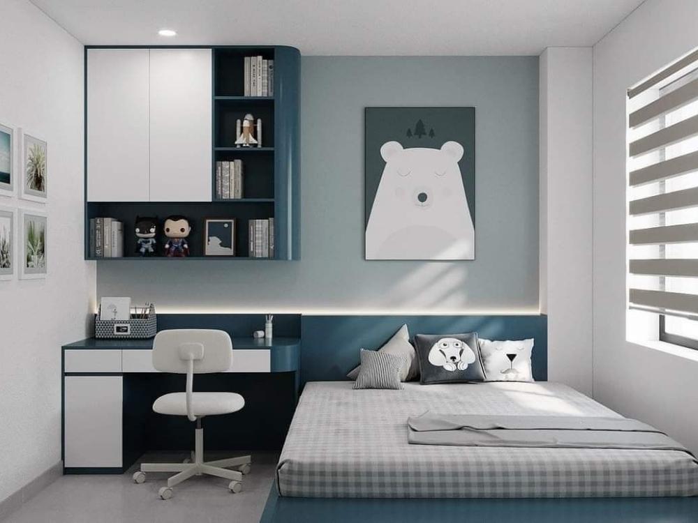 Bố trí nội thất hợp lý, tạo không gian rộng rãi cho trẻ di chuyển và vui chơi an toàn