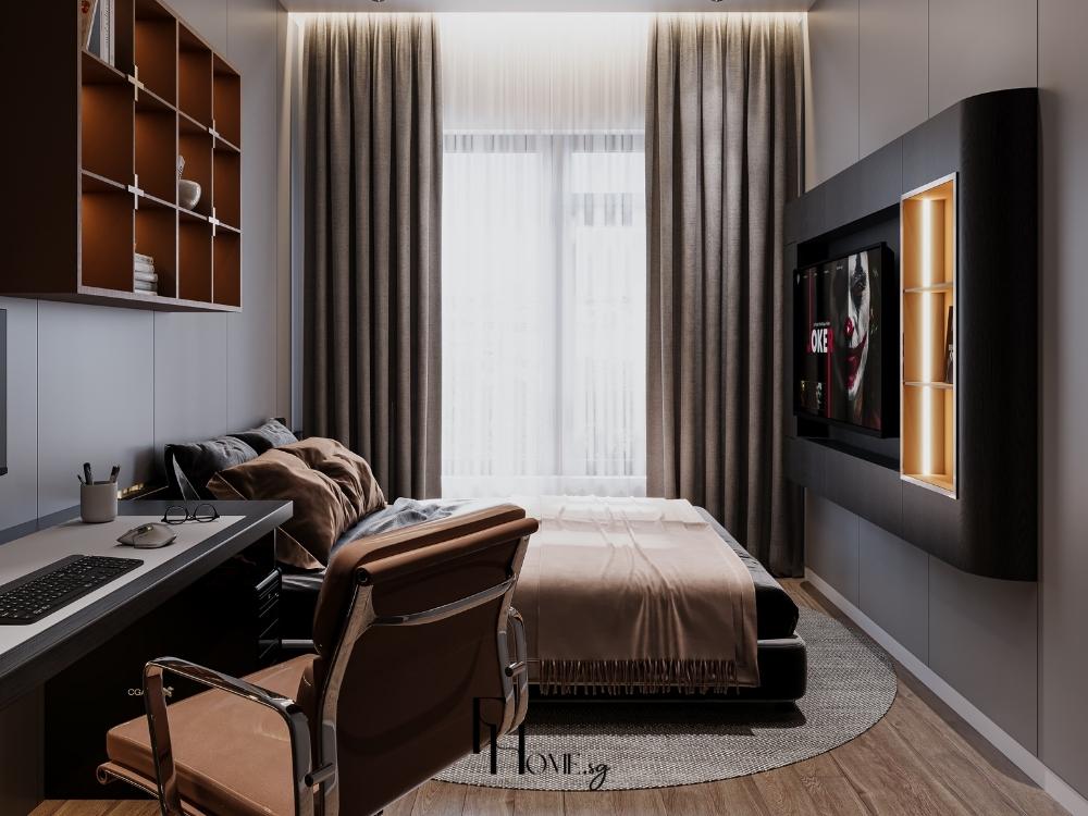 Bố trí nội thất khoa học tạo không gian thoải mái và hỗ trợ bé tập trung học tập