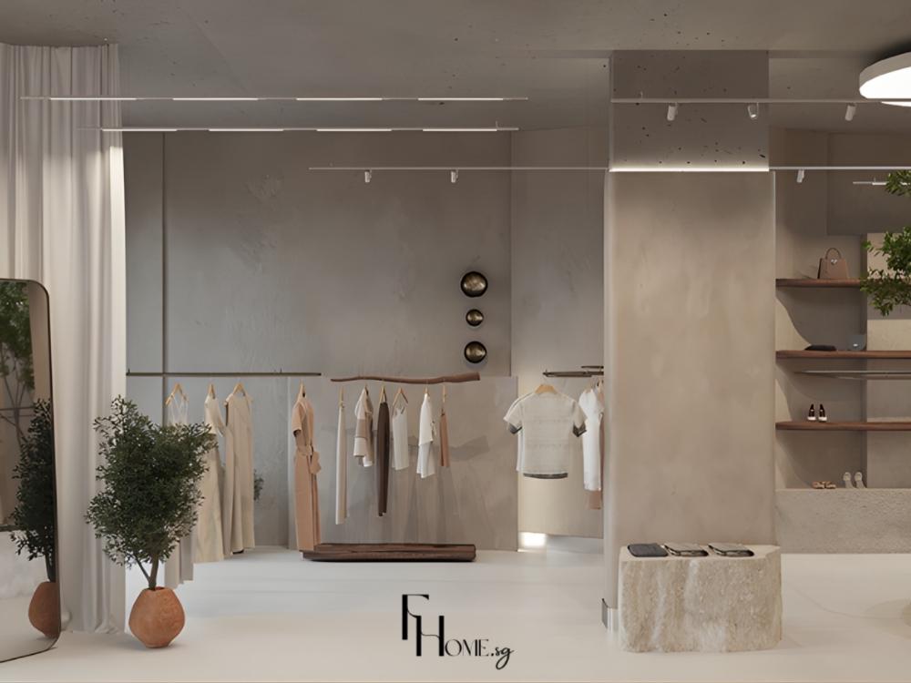 Không gian chia khu vực riêng biệt, lối đi rộng rãi và thông thoáng, tạo trải nghiệm mua sắm thuận tiện