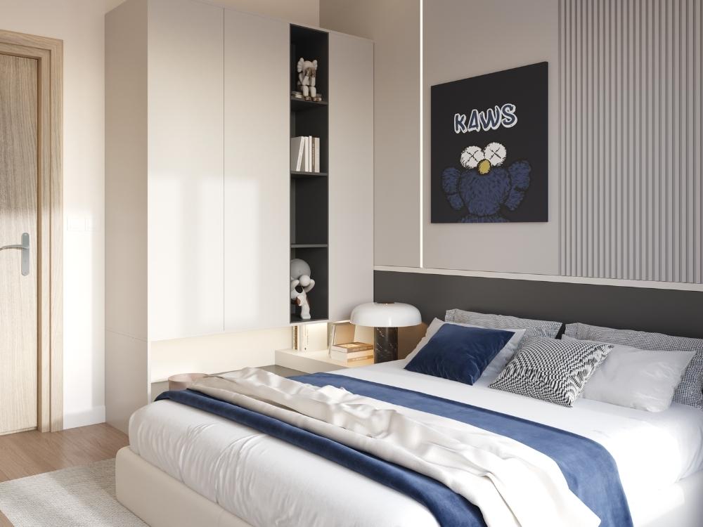 Không gian đơn giản với đồ nội thất tinh gọn, thể hiện gu thẩm mỹ chững chạc