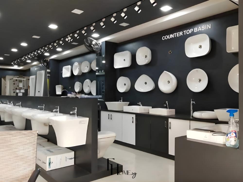 Không gian trưng bày rộng rãi và thông thoáng, kết hợp ánh sáng và nội thất tinh tế