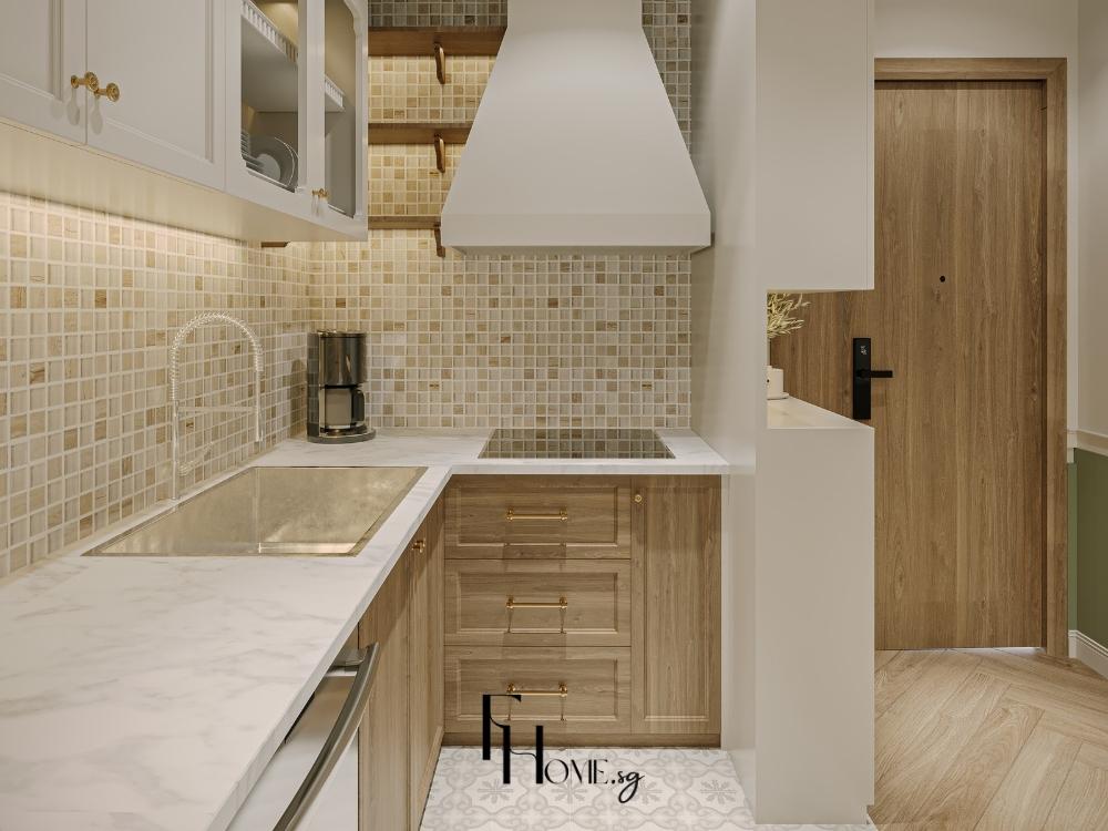 Mặt đá Granite mang đến vẻ đẹp tự nhiên, sang trọng và bền bỉ cho không gian bếp hiện đại