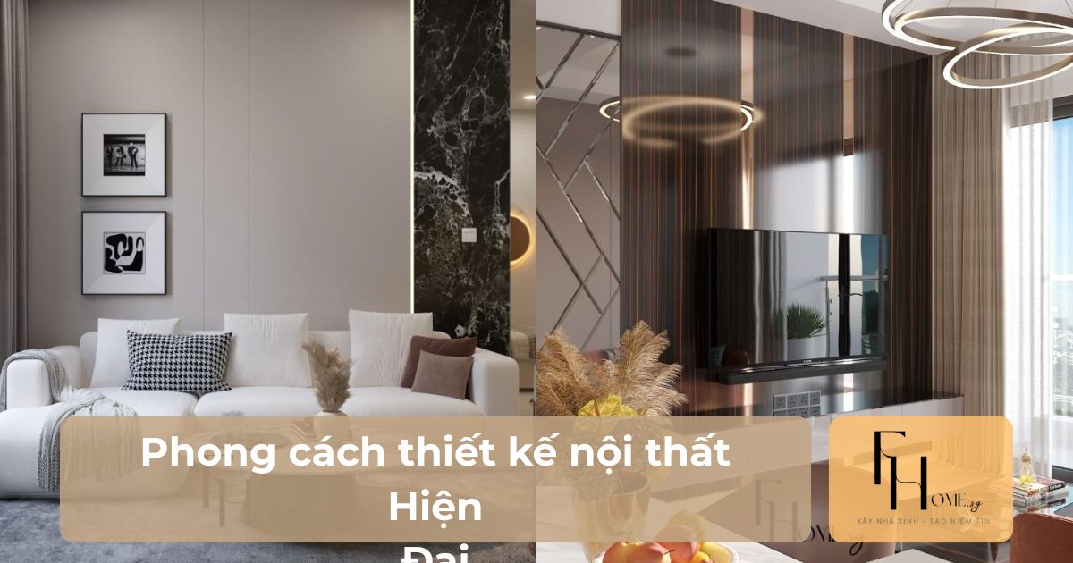 Phong cách thiết kế nội thất Hiện Đại
