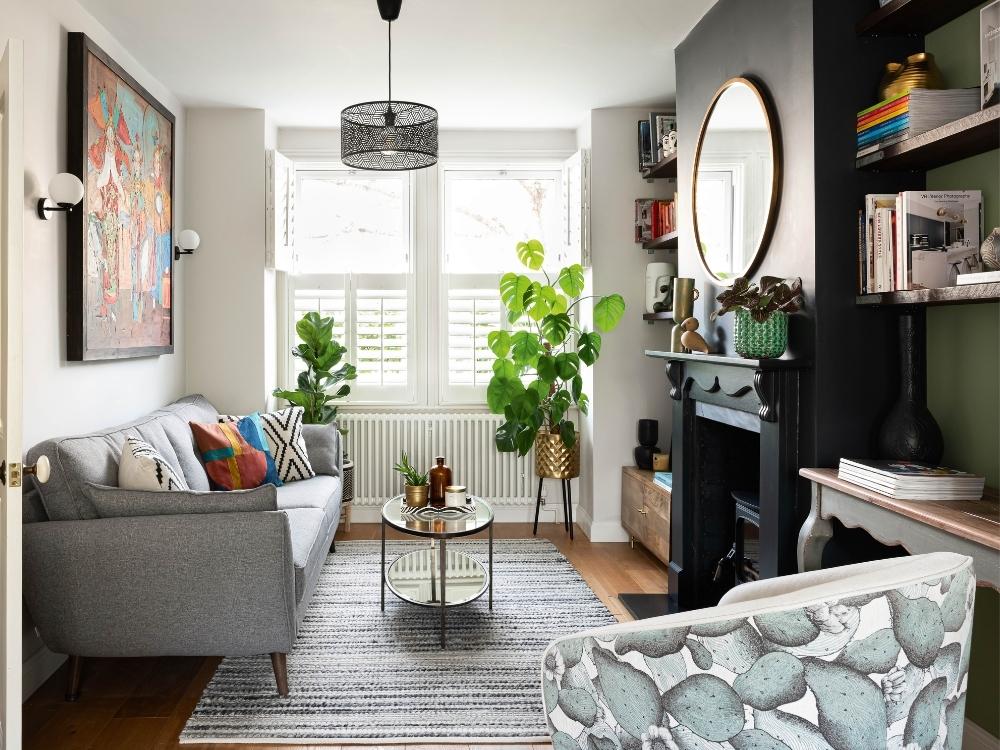 Phòng khách liền kề bếp và khu ăn uống mang lại cảm giác rộng mở và thông thoáng