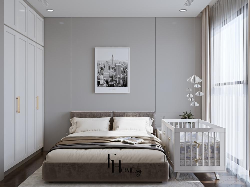 Phòng ngủ tiện nghi mang lại sự riêng tư và cảm giác thư giãn sau ngày dài