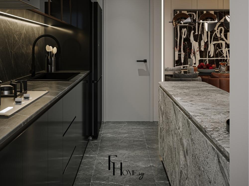 Thiết kế thông minh giúp căn bếp nhỏ vẫn đảm bảo công năng và tính thẩm mỹ hiện đại