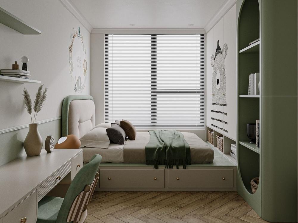 Trang trí phòng ngủ theo sở thích của trẻ, sử dụng màu sắc và hình ảnh phù hợp với độ tuổi và giới tính