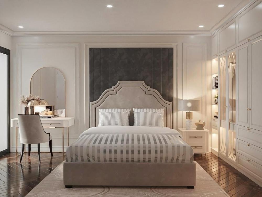 Tránh sử dụng màu quá sặc sỡ hoặc quá đậm để không gây kích thích thái quá, duy trì sự hài hòa trong phòng ngủ