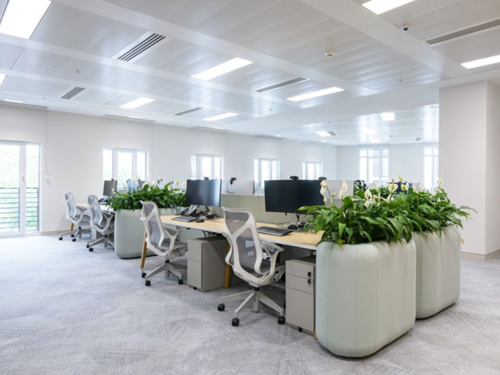 Không gian xanh giúp nhân viên thư giãn, giảm stress và cảm giác tù túng trong quá trình làm việc