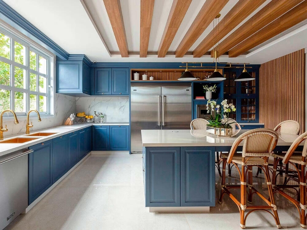 Bàn đảo thanh lịch mang nét cổ điển hòa quyện hiện đại đầy cuốn hút