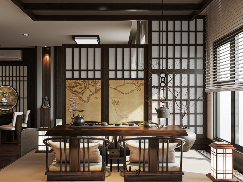 Bàn trà Japandi thủ công tinh xảo kết hợp tinh thần Nhật Bản và sự thanh lịch Bắc Âu