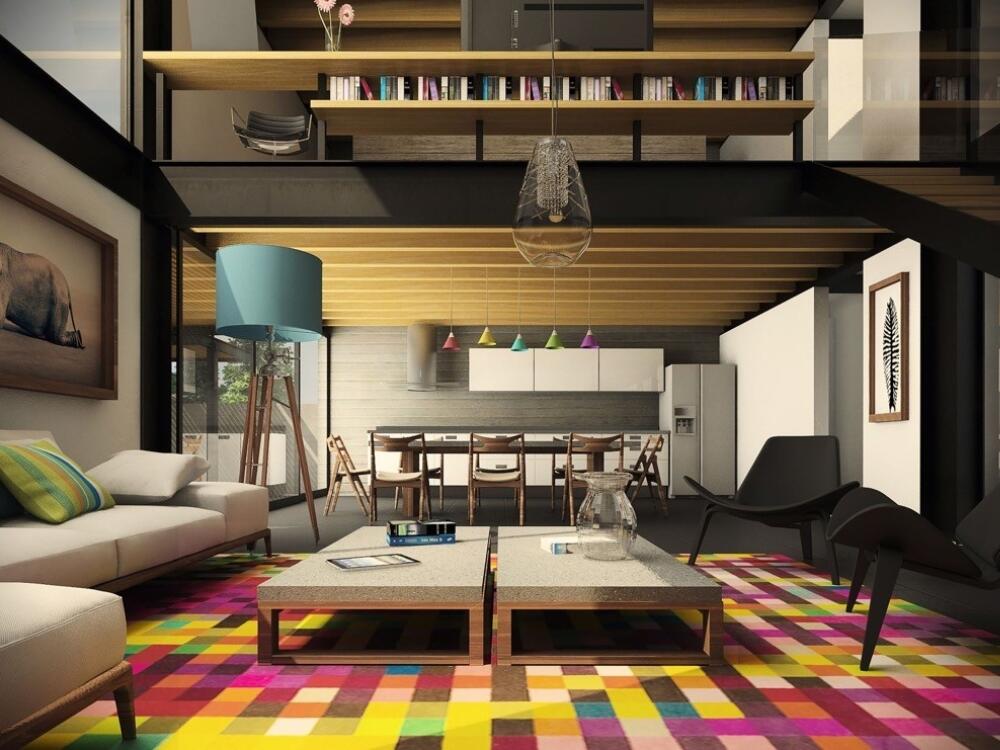 Bố cục liên thông hiện đại mang lại sự hài hòa tiện nghi và tính gắn kết cho gia đình