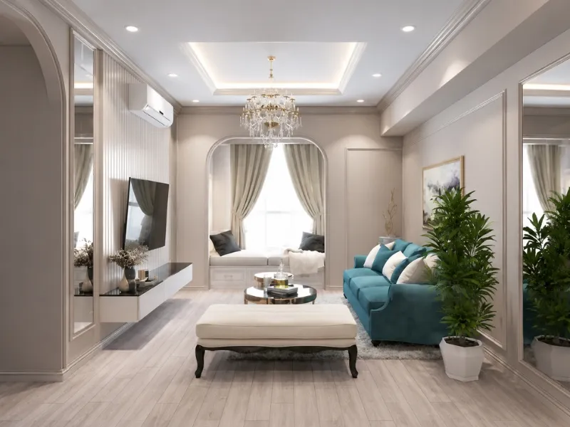 Cân bằng tỷ lệ nội thất với diện tích