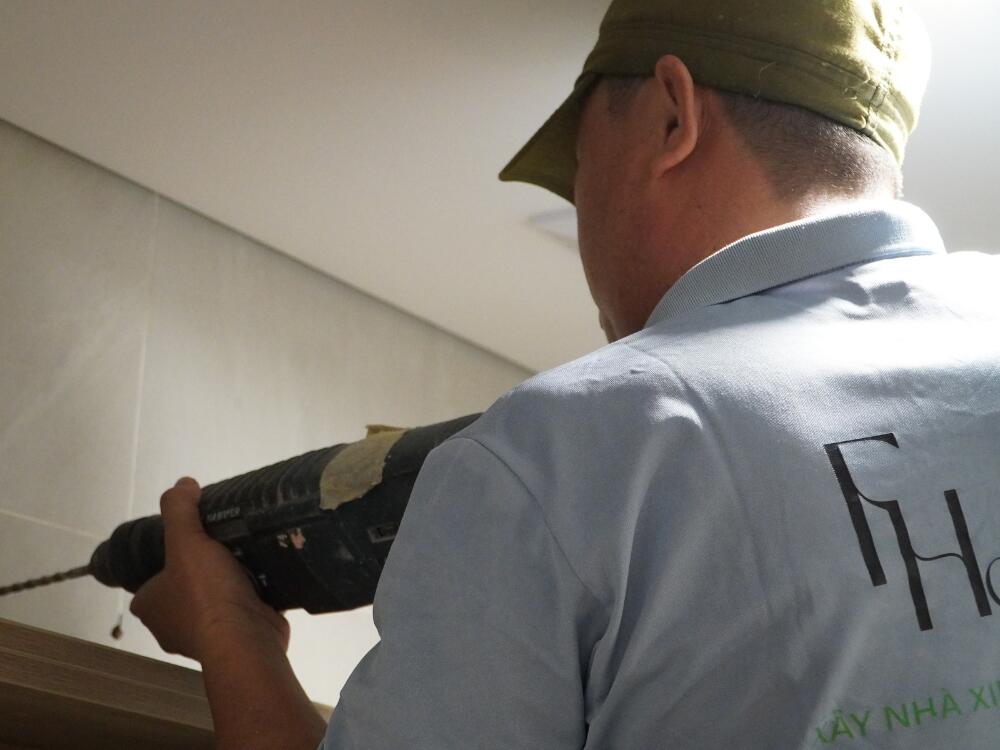 Đội ngũ thi công chuyên nghiệp làm việc tận tâm đảm bảo chất lượng trong từng chi tiết công trình