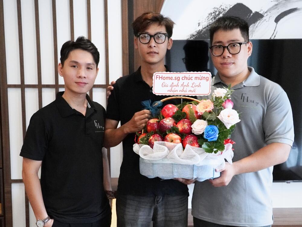FHome.sg bàn giao tổ ấm và chúc mừng gia đình gia chủ - Anh Linh