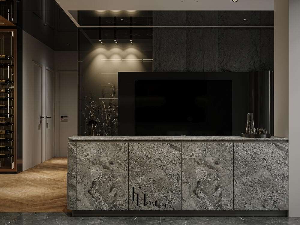 Không gian bếp hài hòa tối ưu chuyển động tự nhiên trong quá trình nấu nướng