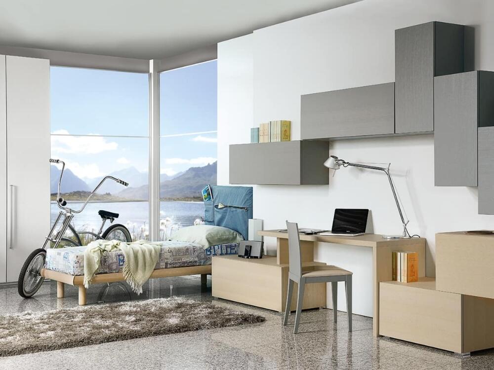 Không gian phòng ngủ thông minh cân bằng ánh sáng học tập và thư giãn