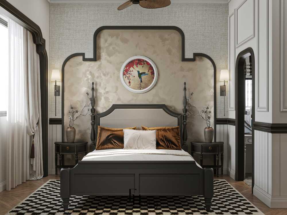 Không gian thư giãn tinh tế với sắc trắng, nâu và be dịu nhẹ