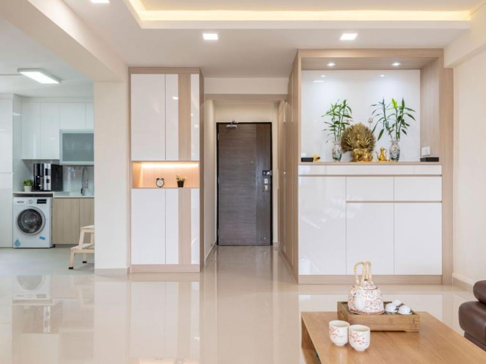 Kích thước bàn thờ được lựa chọn theo cung tốt mang lại tài lộc và bình an cho gia chủ