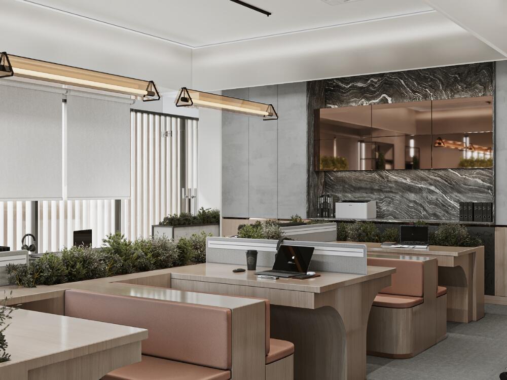 Pantry hiện đại sáng tạo khuyến khích giao tiếp và kết nối nội bộ