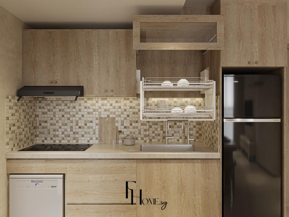 Phòng bếp Rustic mộc mạc tiện nghi kết nối các thành viên trong không khí thân tình