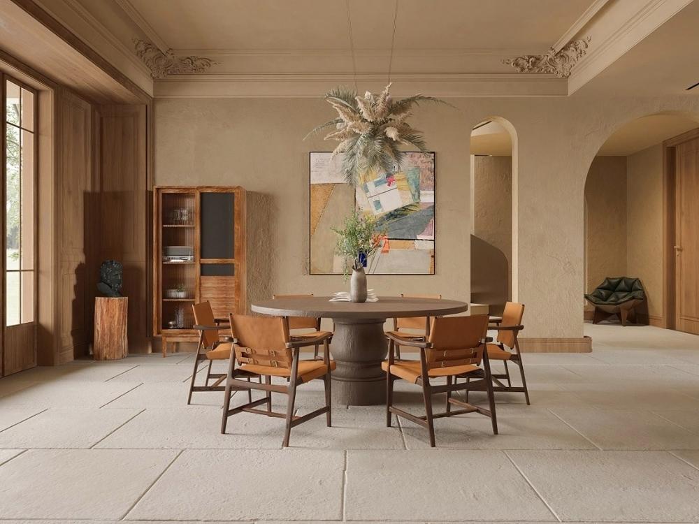 Phòng bếp tân cổ điển gỗ tự nhiên bền đẹp hài hòa mang cảm giác gần gũi và đẳng cấp