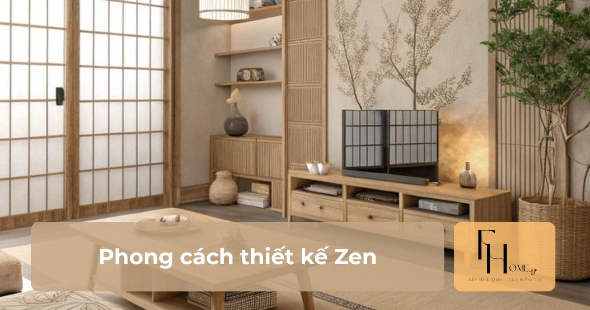 Phong cách thiết kế nội thất Zen