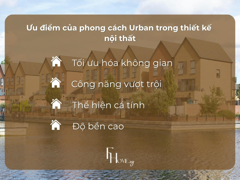 Phong cách Urban trong thiết kế nội thất mang lại nhiều lợi ích thiết thực cho cuộc sống thành thị