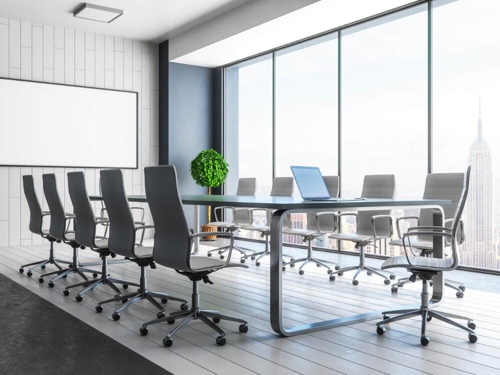 Phòng họp hiện đại tiện nghi tối ưu cho thảo luận nhóm và họp trực tuyến