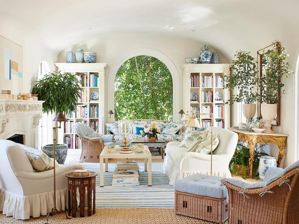 Phòng khách Coastal sang trọng tinh tế là nơi lý tưởng cho những giây phút thư giãn và gắn kết