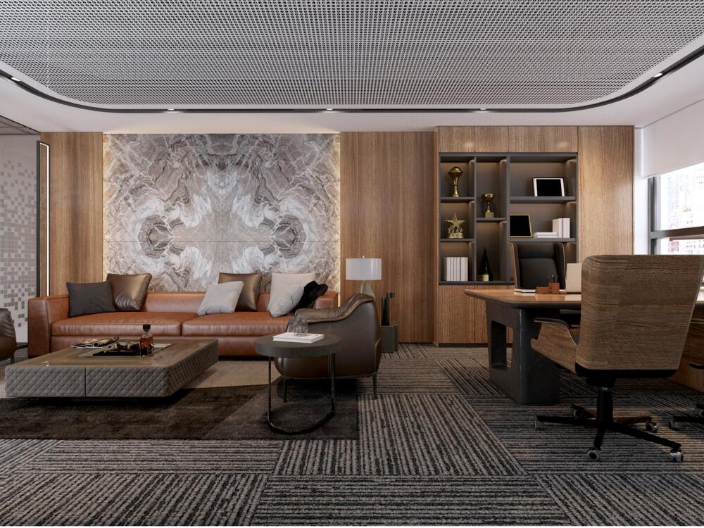 Phòng Lãnh đạo chuyên nghiệp đẳng cấp nhờ hệ thống cách âm và nội thất gỗ da cao cấp