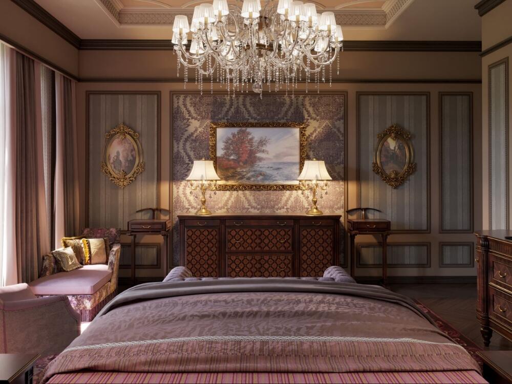 Phòng ngủ Classic yên tĩnh thanh lịch mang lại cảm giác thư giãn và vẻ đẹp vượt thời gian