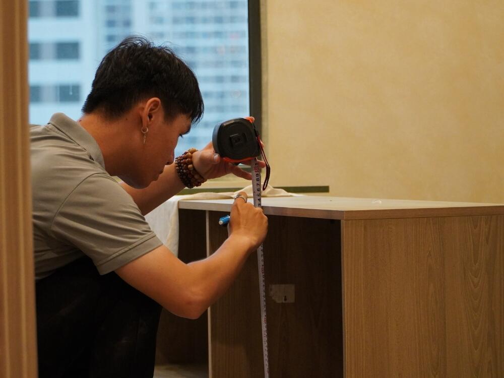 Quy trình sản xuất nội thất tại xưởng riêng giúp kiểm soát chất lượng và tính đồng bộ cao