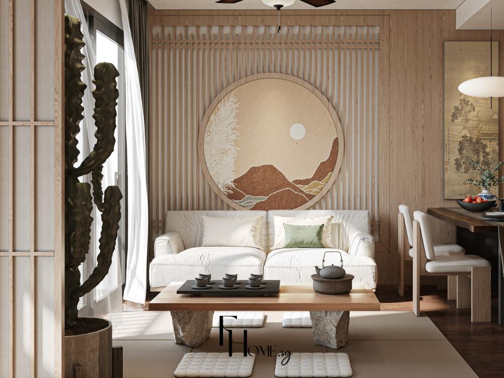 Sự kết hợp giữa tối giản Nhật và ấm cúng Bắc Âu tạo nên vẻ đẹp hài hòa bền vững